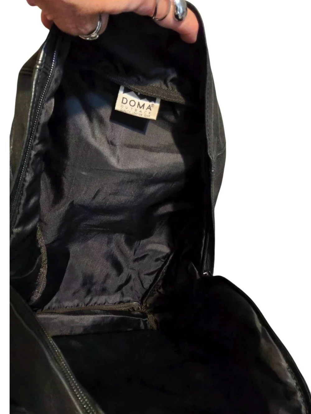 Vintage 90s Hard Rock Cafe Orlando Opening Team Staff Leather Backpack RARE